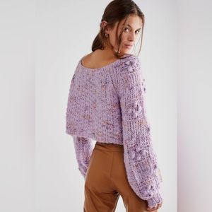 Free People M Sunset Cloud pullover sweater